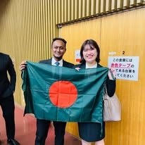 With partners in Japan